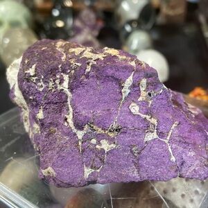 Raw Purpurite Stone 197 g Natural  from Namibia beautiful metallic purple